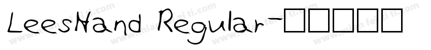 LeesHand Regular字体转换